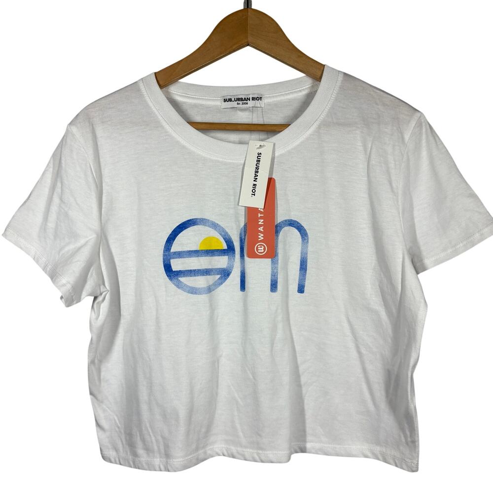 NEW! Sub Urban Riot x Wantables Om Dylan Tee Faded Crop Classic California - M